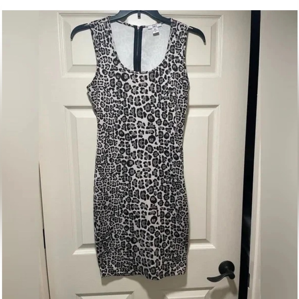 Leopard Print Sleeveless Dress XXL